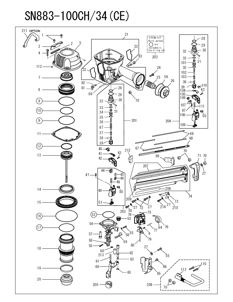 

max sn883 100ch34 eksploderet med partliste

